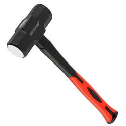 MAXPOWER 4lb Sledge Hammer, Steel Head, 12-inch Fiberglass Handle Shock-resistant