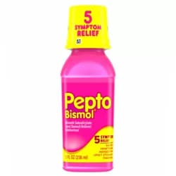 Pepto Bismol Pepto-Bismol Upset Stomach Reliever/Antidiarrheal, Original, 8-Ounces (2 Pack)