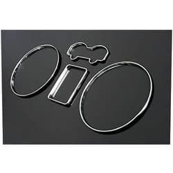OriginalEuro Euro Chrome Speedometer Gauge Dash Dial Rings Bezel Trim for VW Golf MK4 4 Passat B5