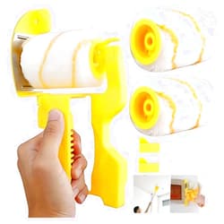 LIONICE Paint Edger Pro - 2024 New Painting Trimmer Edger Tools for Walls High Ceilings with Edger Paint Brush Kit, Bucket Edge Paint Roller Splatter Shield for Trim Corner Painting Cut in Tool (Handheld)