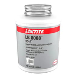Loctite 51007 Copper LB 8008 C5-A Anti-Seize Lubricant, -20 Degree F Lower Temperature Rating to 1800 Degree F Upper Temperature Rating, 1 lb. Brush Top Can