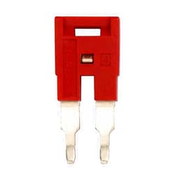 International Connector Dinkle DSS2.5N-02P DIN Rail Terminal Block Press-Fit Jumper DK2.5N Two Pole, Pack of 20