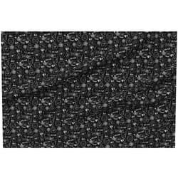 Spoonflower Fabric - Ouija, Halloween, October, Fall, Black, White, Spooky, Ghost, Pumpkin Printed on Petal Signature Cotton Fabric by The Yard - Sewing Quilting Apparel Crafts Decor