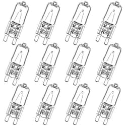 Tarpop 12 Pcs Mini Halogen Bulb Reptile Lighting G9 Uvb Lamp Basking and Night Time Halogen Bulbs Beads Heat Lamp for Reptiles(25 Watts)