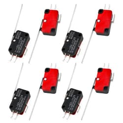 Yocimango Micro Limit Switch with Long Straight SPDT Hinged Lever Arm for Arduino V-153-1C25-8PCS