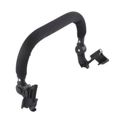 Hilitand Angle Baby Stroller Bumper Bar for Comfortable Grip, Universal Stroller Armrest with Silicone Handle