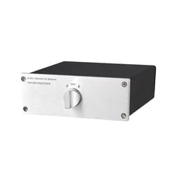 Hoozilic 2 to 1 (2 in 1 OUT) XLR Audio Signal Switcher, Power Amplifier Selection Switch, suitable for CD players, Radio stations, Decoders, Power Amplifiers, and Active Speakers (XLR 2-1)