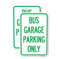 SignMission (2 Pack) Bus Garage Parking Only | 12