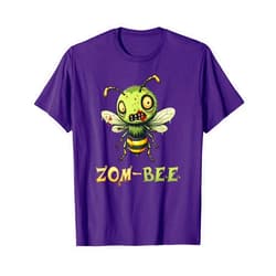 Zom Bee Lover & Halloween Costume Zom-bee Adorably Creepy Funny Zombie Bee Pun T-Shirt