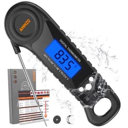 AMMZO Meat Thermometer Digital, Candy Thermometer Food Thermometer Instant Read Thermometer Waterproof with Backlight for Cooking, Deep Fry, BBQ, Grill, Smoker and Roast