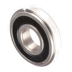 RDV BEARINGS TIMKEN 6200 2RS NR BALL BEARING, RUBBER SEALED + SNAP RING 10x30x9 mm