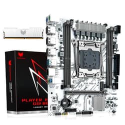 SHANGZHAOYUAN X99 PR9-A Motherboard with 16GB 2133MHz DDR4 RAM, Intel LGA 2011-3 Motherboard for Xeon E5 V3 V4 Processors (DDR4 Slot, PCIe 3.0, M.2 Protocol, SATA 3.0, USB 3.0, Gigabit LAN)