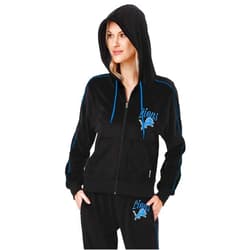 FOCO NFL womens Nfl Team Logo Ladies Fashion Tracksuit Soft Velour Sweatsuit Zip Up Jacket Top