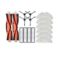 KarmoP 16PCS Parts Accessories，Compatible for Dreame Bot D9 MAX / L10 Pro，Robot Vacuum Cleaner，Main Side Brush，HEPA Filter，Mop Cloth