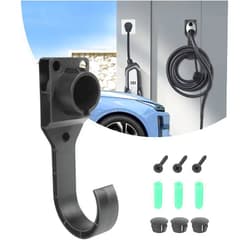 Bylikeho EV Charger Holder,EV Charger Cable Holder,Wall-Mount J1772 Connector Holster Dock with Screws,Car Accessories EV Charger Holder Electric Vehicle Charging Holster Dock for SAE J1772 Connector
