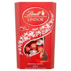 Lindt Lindor Milk Chocolate Truffles Box - approx. 48 Balls, 600 g - Perfect for Sharing and Gifting - Chocolate Balls with a Smooth Melting Filling