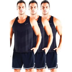 NELEUS Men's 3 Pack Dry Fit Y-Back Muscle Tank Workout Gym Shirt