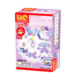 Yoshiritsu LaQ Sweet Collection Mini Lavender | 62 Pieces | 12 Models | Age 5+ | Creative, Educational Construction Toy Block | Made in Japan