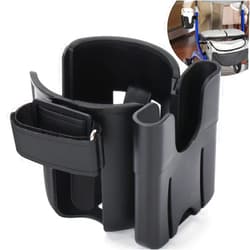 WEIGUZC Strap-on Walker Cup and Phone Holder Compatible with Drive Medical Nitro Rollator Walkers