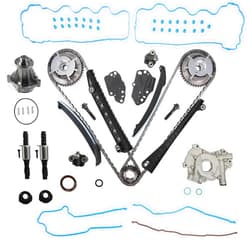 YIDEZU 5.4L Timing Chain Kit Oil Pump kit Phasers VVT Valves Fit for Ford F150 F250 F350 Super Duty, Expedition Lincoln Mark LT, Triton Navigator 2005-2010 5.4L 3V Replace# 5L3Z-6268-A 3R2Z-6A257-DA