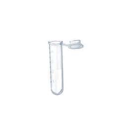 MUHWA 5ml 300 PCS Plastic EP Tube Round Bottom Centrifuge Tube, Graduated Centrifuge Tube with Snap Cap Polypropylene, Autoclavable (Clear)