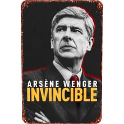 RIYALK Arsène Wenger: Invincible Wall Decor Sign Movie Poster - 8X12 Inch Vintage Look Metal Tin Sign,Bar, Man CAVE Art Decoration