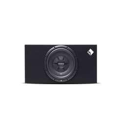 Rockford Fosgate Prime R2S-1X12 Single R2S Slim 12” Shallow Subwoofer Loaded in a Wedge Enclosure with 250 Watts RMS / 500 Watts Max