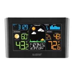 La Crosse Technology S77925-INT Wireless Color Weather Station, Black