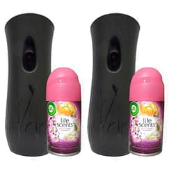 Air Wick Automatic Air Freshener Spray Starter Kit (Gadget + 1 Refill), Summer Delights, Air Freshener, Essential Oil, Odor Neutralization (Pack of 2)
