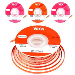 Asofelk 4-Pack Desoldering Wick Solder Wick Braid with Flux No-Clean Electronic, 2.0/2.5mm Desoldering Wick & Soldering Wick For Solder Remover, Desoldering Braid Wire Roll (Total 20ft)