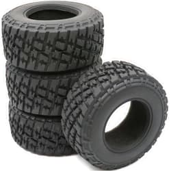 hobbysoul 4pcs RC 2.2/3.0 Short Course Tires Off Road SC Tyre Fit Pro-Line RPM JConcepts SC Wheels Rims