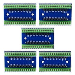 AEDIKO 5pcs Nano V3.0 3.0 Controller Terminal Adapter Expansion Board Nano IO Shield Simple Extension Plate