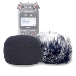YOUSHARES DR05X Windscreen Muff and Foam Compatible with Tascam DR-05X DR-05 Mic Recorders, DR05X Indoor Outdoor Microphone Wind Screen (2 PACK)
