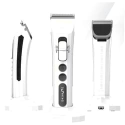 Kenchii Flash Dog Clippers for Grooming - 4-in-1 Digital Cordless Dog Grooming Clippers - Precision Pet Grooming Trim, Shape, and Style Effortlessly, White