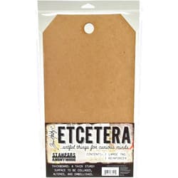 Stampers Anonymous THETC001 Tim Holtz Etcetera Large Tag 8.25