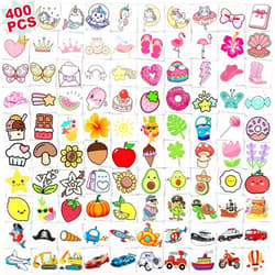 FTVLTAT 400+ Premium Temporary Tattoos Christmas Gifts for Kids & Adults - Waterproof Last 2-7 Days, Cute Fruit Animal Dessert Designs, Deluxe Gift-Ready Packaging, Perfect for Birthday Party