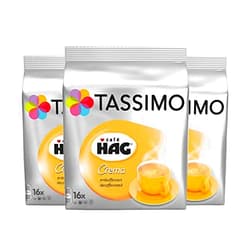Tassim Hag Tassimo Cafe HAG Crema Decaffeinated (pack of 3)