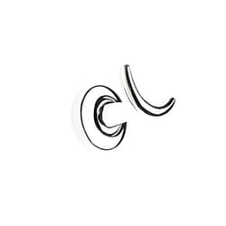 Nameeks StilHaus SM809-08-637509806255 Smart Collection Brass Double Robe Hook, Chrome