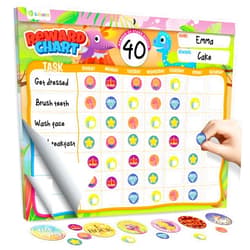 D-FantiX Reward Chart for Kids - Pad with 27 Chore Charts, Magnetic Behavior Chart for Kids at Home, Sticker Chart to Motivate Responsibility and Good Habits, 2328 Incentive Stickers