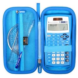 Aproca Blue Hard Storage Case, for Texas Instruments TI-30XIIS / TI-30X IIS 2-Line Scientific Calculator