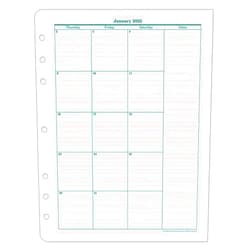 Franklin Covey FranklinCovey - Original Two-Page Monthly Calendar Tabs (Monarch, Jan 2025 - Dec 2025)