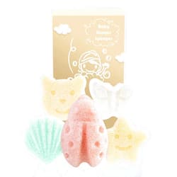 MoHern Konjac Baby Sponge for Bathing, 5Pcs Natural Cute Shapes, Kids Bath sponges for Infants, Toddler Bath time, Plant-Based, Extra Soft