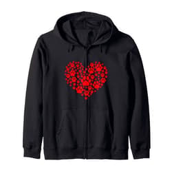 Animal animals mammal pet cute funny human Animal Love Word Cloud Zip Hoodie