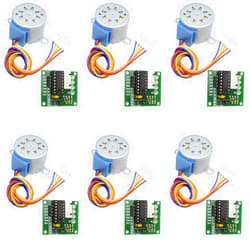 SYUAB 6-Set 28BYJ-48 DC 12V Stepper Motor with ULN2003 Driver Board 4 Phase Compatible Raspberry Pi Arduino