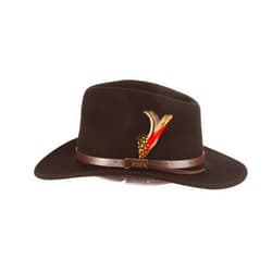 Scala Classico Men's Crushable Felt Outback Hat