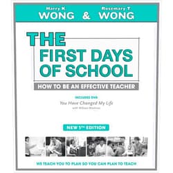 Harry K Wong,Rosemary T Wong THE First Days of School: How to Be an Effective Teacher, 5th Edition (Book & DVD)