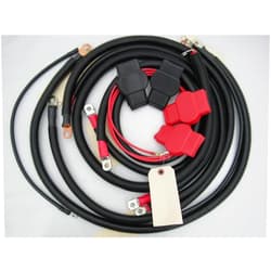 Custom Battery Cables Compatible/Replacement kit for Ford Superduty F250/F350/Excursion 1999-2003 7.3L Powerstroke 2/0#2298-90