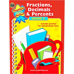By Robert W Teacher Created Resources Staff (Author) Fractions, Decimals & Percents Grade 5 (Practice Makes Perfect (Teacher Created Materials))