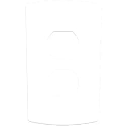 Franklin Brass Soft Modern Single Duplex Outlet Cover - 1-Gang - Single Duplex Wall Plate for Electrical Outlet - Screwless Concealed Mount - Durable Materials - W42466K-PW-CP- Pure White - 3 Pack