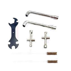 Xikerswo 7Pcs/Set 3D Printer Cleaning Tool, 6mm 7mm L-Shaped Hexagonal Wrench Tool & 5 in 1 Multi-Function Wrench & Copper Wire Toothbrush & Cross Wrench